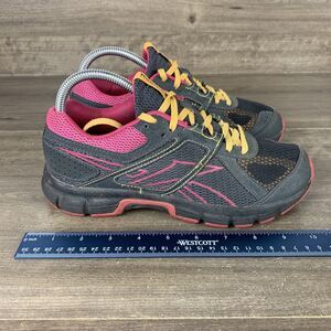 Reebok Womens Record Finish RS V47083 Gray Pink Running Shoes Sneakers Size 7.5